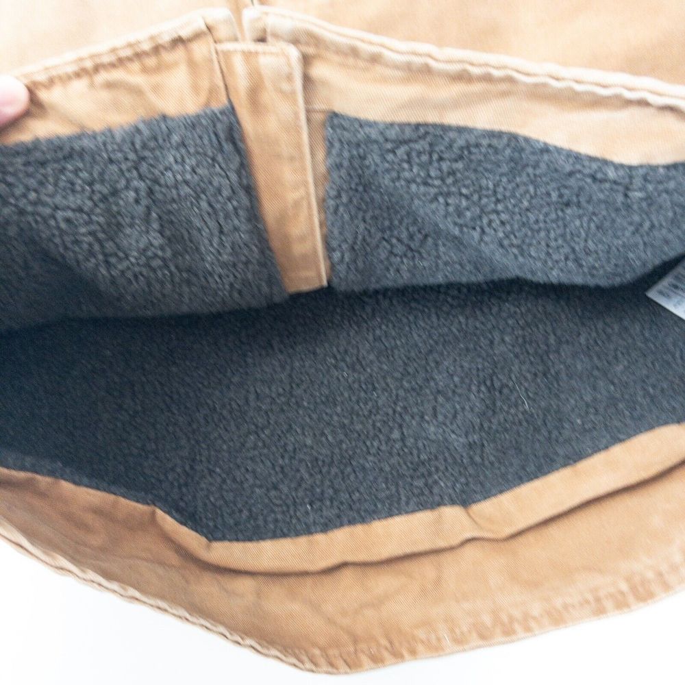 Carhartt Sherpa Lined Duck Vest Mens Large Tall Made In Mexico - Picture 4 of 6